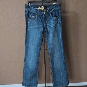 NWT Rewind Blue Boot Cut Jeans Classic Style Size 5